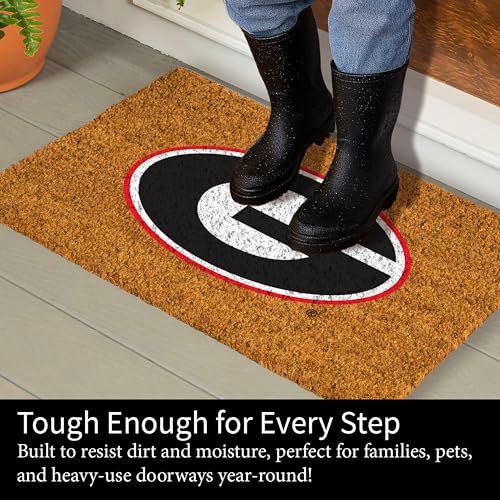 University of Georgia Coir Doormat - 28 x 16 Inches, Full Color Logo