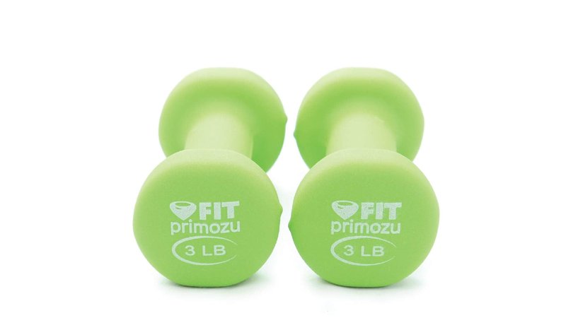 Primozu FIT Neoprene Dumbbells (3LB - Green - Pair)