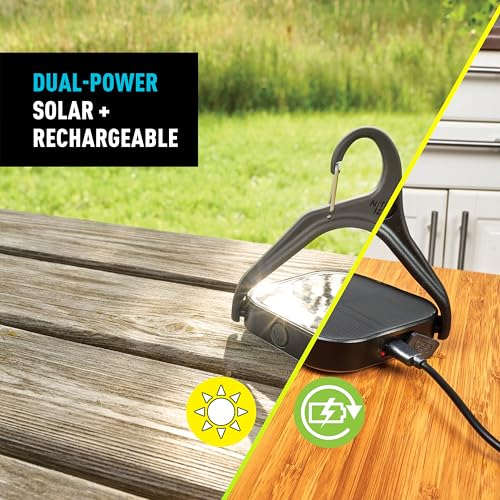 Nite Ize Radiant Revolve Solar and Rechargeable Camping Lantern