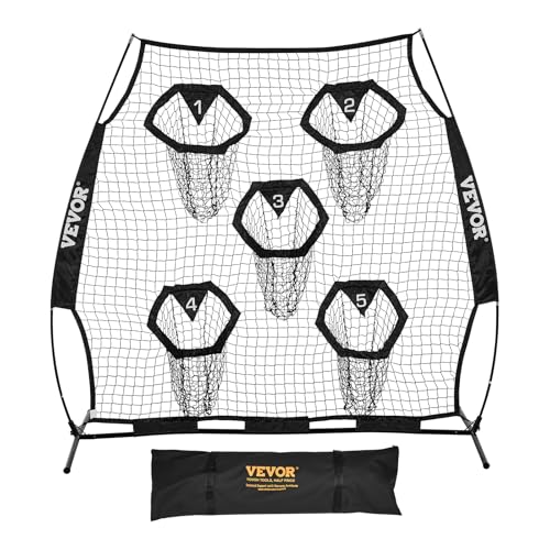 6x6 ft Football Passing Net with Targets, Durable Training Equipment for QB Accuracy