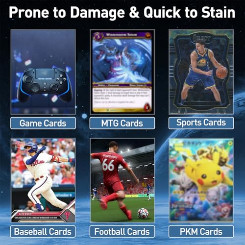 300 Clear Trading Card Sleeves - Standard Size Protective Card Protectors