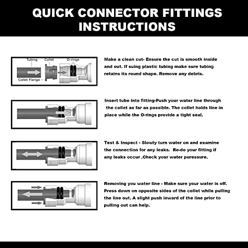 1/4 Inch Quick Connect Ball Valve Set - Pack of 5