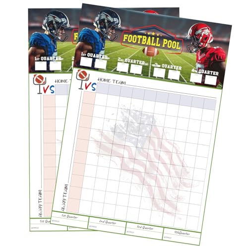 Football Squares Board - Extra-Large 19"x28" Game Poster