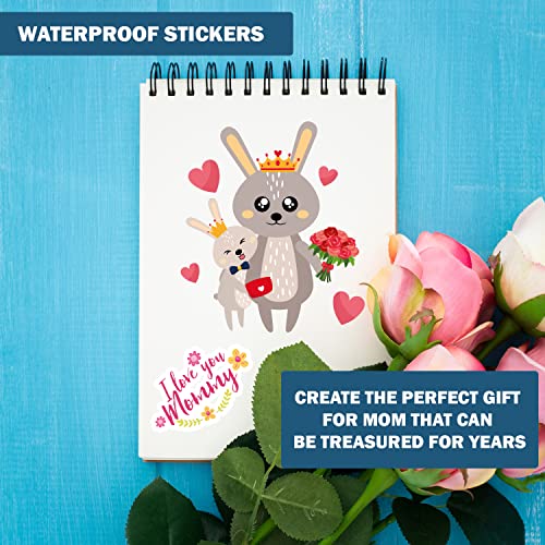 Mothers Day Crafts for Kids, 36 Sticker Sheets Mothers Day Gifts Bulk, Happy Mother's Day Crafts for Kids Classroom DIY Preschool Toddlers Arts for Mom Kit Make Cards to Grandmother