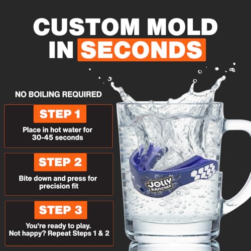 Shock Doctor Gel Max Power Sour Green Youth Mouth Guard for Impact Sports