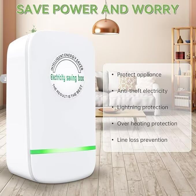 Stop Watt Energy Saving Device Power Saver Electricity Saving Device Save Electricity Stopwatt Energy Saving Device Electricity Saving Box US Plug 90V 250V 30KW Green 4Pack
