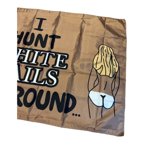 Hunt White Tails Year Round 3x5 ft Polyester Hunting Flag Banner, Outdoor Decor