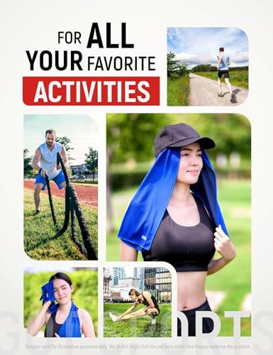 Instant Cooling Towel for Neck & Face - Black Single Pack