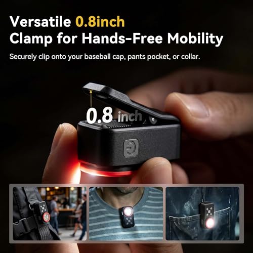 Yzoni R3 Yellow 800 Lumen EDC Clip-On Flashlight, Rechargeable