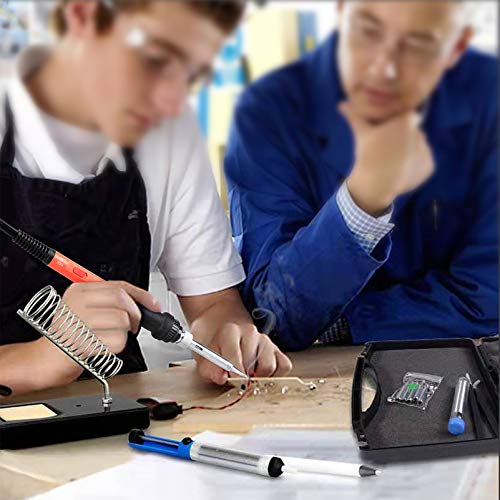 Soldering Iron Kit, 60W Upgraded Soldering Kits Adjustable Temperature Welding Tool Solder Irons Pen with On/Off Switch Use for Electrical Repairs