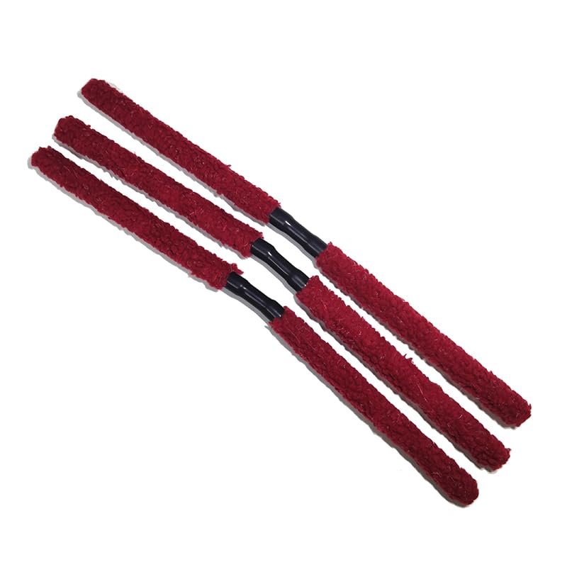 3-Pack Paintball Marker Barrel Swab Squeegees - Cotton Cleaning