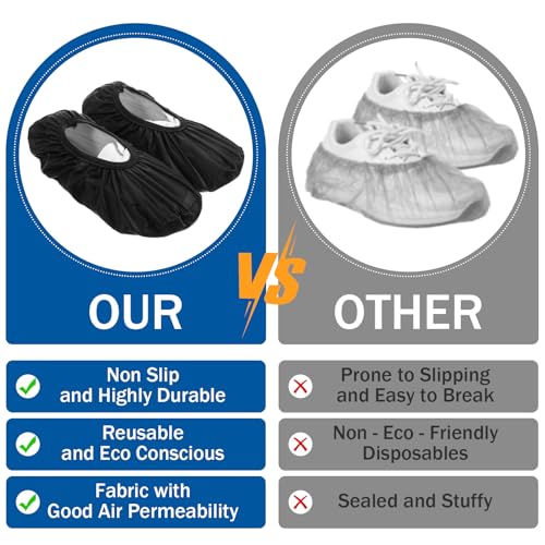 Reusable Non-Slip Bowling Shoe Covers - Large Size