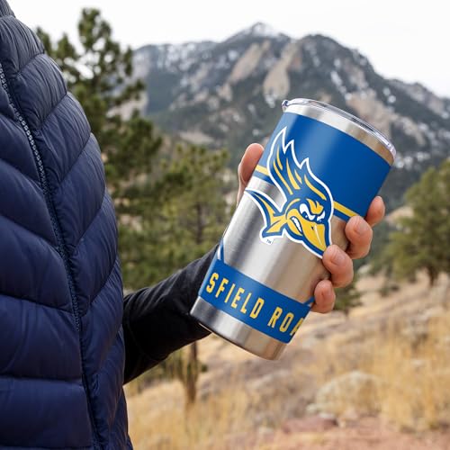 20oz Stainless Steel Tumbler with Lid - Cal State Bakersfield Roadrunners