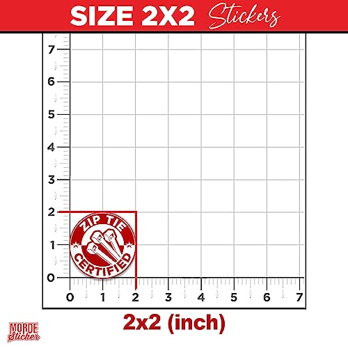 Zip Tie Certified Sticker - 2" Die-Cut Vinyl Sticker - 3 Pcs