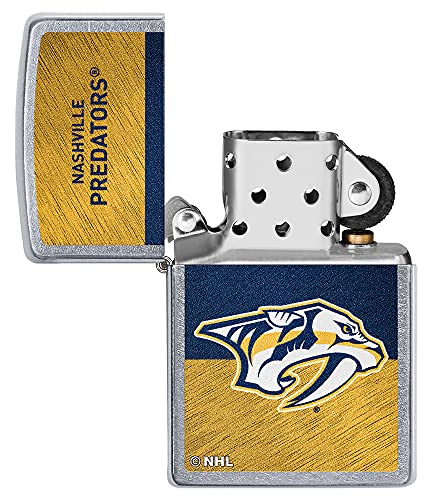 NHL Nashville Predators Windproof Pocket Lighter - Chrome