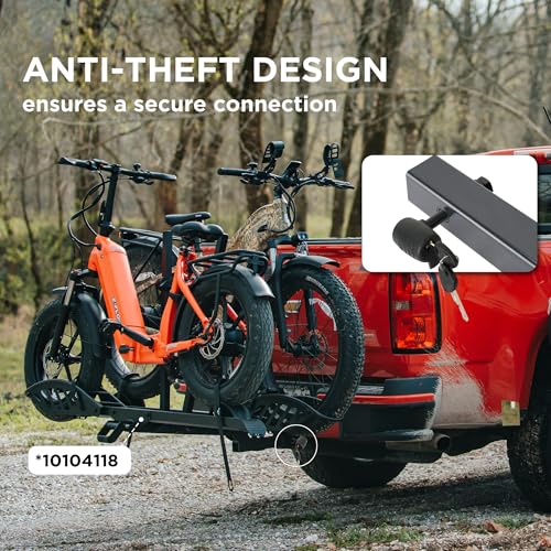 M16 Anti-Rattle Lock Hitch Pin - Black for Bike Racks 200LBS
