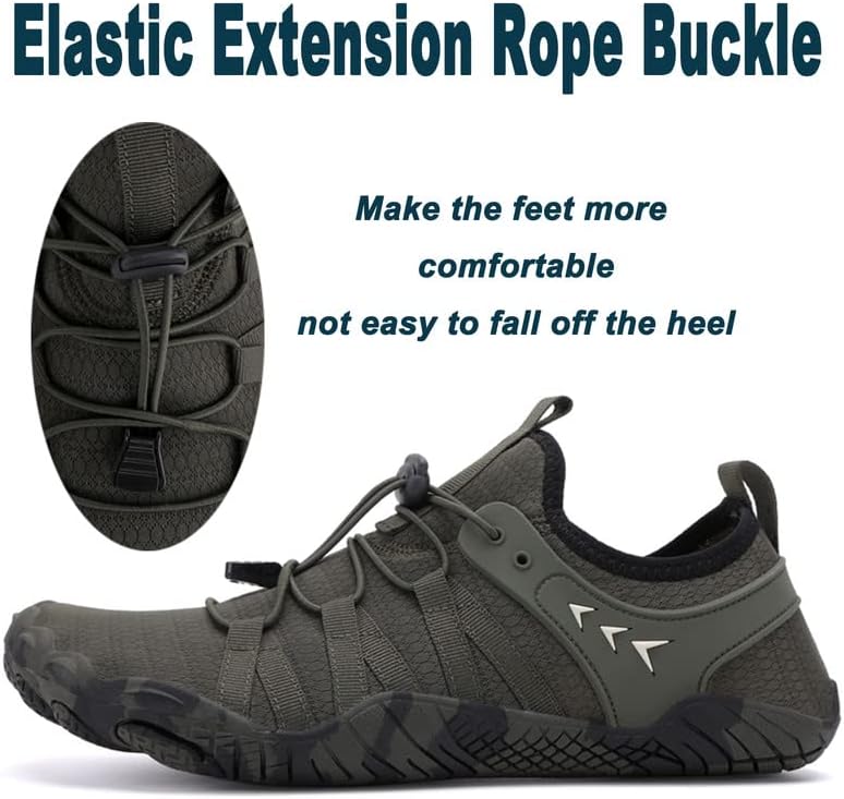 Skiennix Water Shoes - Quick-Dry Barefoot Aqua Shoes for Men & Women | Ideal for Beach, Pool, and River Activities