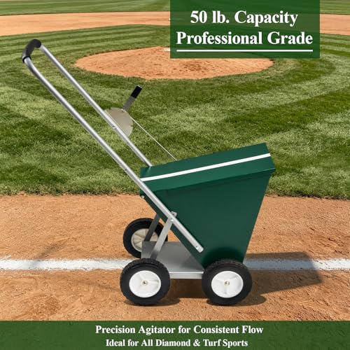 Heavy Duty Baseball & Softball Field Dry Line Marker - 50 Lbs Capacity