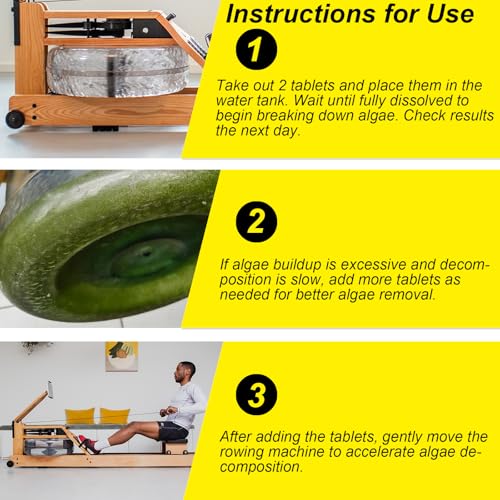 Water Purification Tablets - Eco-Friendly Cleaner for Rowing Machines (4 Tablets)