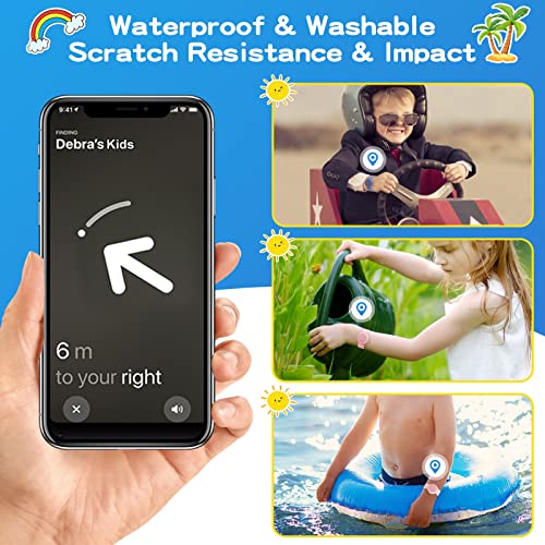 Waterproof Silicone Bracelet for AirTag - Kids Tracker Band, 2 Pack