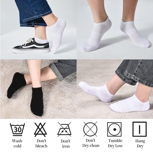 Corlap 12Pair Womens Ankle Socks,No Show Low Cut Lightweight Athletic