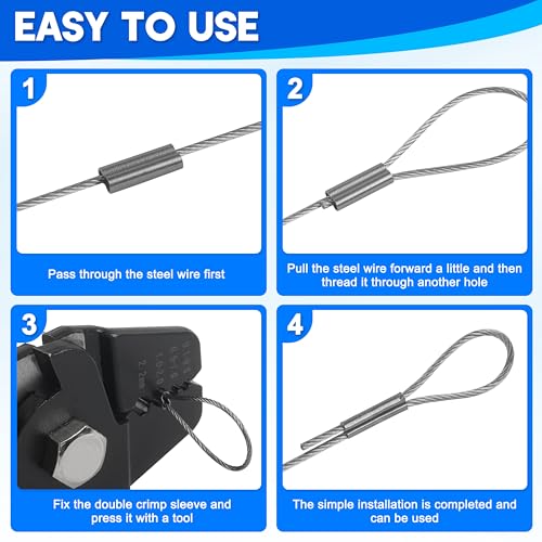 Fishing Crimp Sleeves - Double Barrel Copper, 0.8mm, 100pcs
