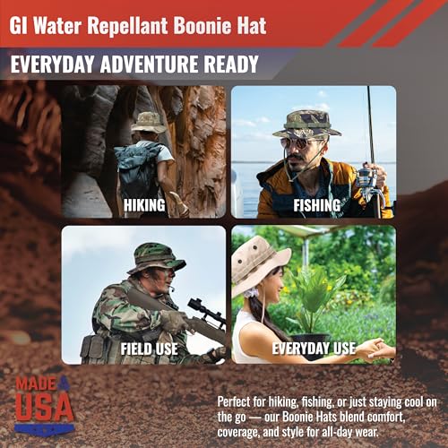 US Military Surplus GI Water Repellent Boonie Hat, Made in USA, 7 1/2 OCOP Scorpion