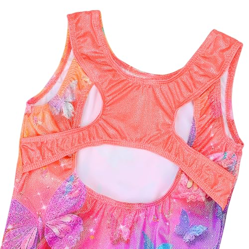 Girls Gymnastics Leotard with Sparkle Design - 3-12 Years