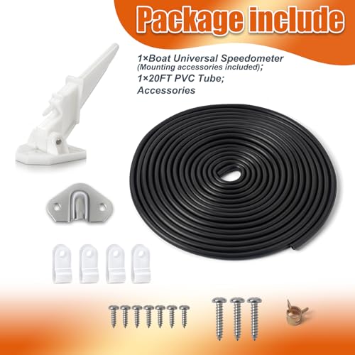 Marine Boat Speedometer Kit with Pitot Tube - 6M Hose & Metal Case