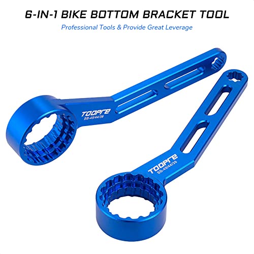 KIEVODE 6-in-1 Bike Bottom Bracket Tool for 39-49mm Cranks & Notch Sizes