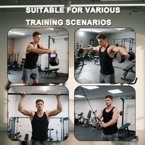 Ergonomic Anti-Slip Gym Workout Grips - Black, One Size