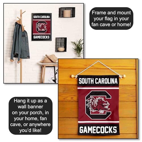 South Carolina Gamecocks Garden Flag - Double Sided 13x18