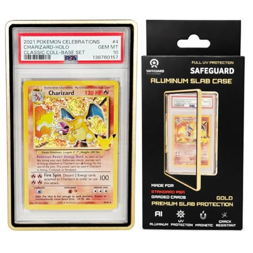 Metal PSA Slab Bumper Case - UV Resistant Aluminum for Graded Cards