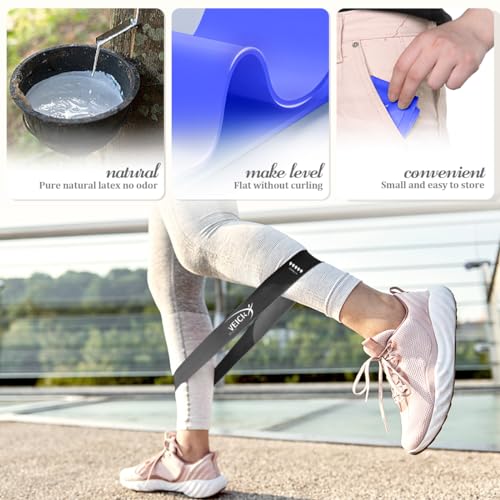 5-Level Resistance Loop Bands Set for Strength Training & Pilates - Assorted