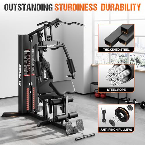 M1 Pro Home Gym Workout Station with 140LBS Weight Stack