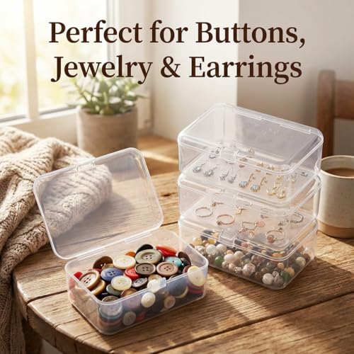 4 Pack Clear Plastic Card Storage Cases for Game Cards