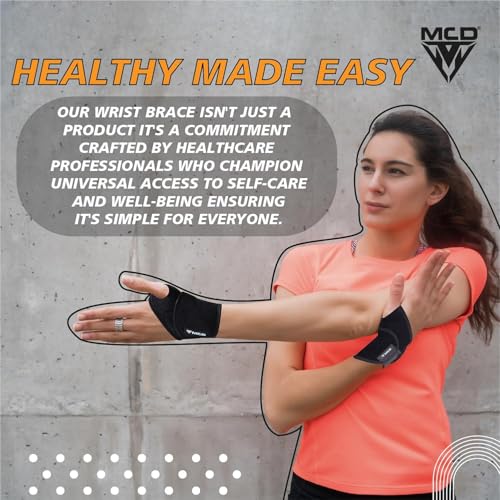 Adjustable Carpal Tunnel Wrist Brace - One Size Black Support