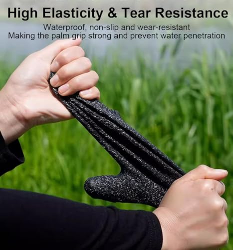 Non-Slip Fishing Gloves for Men - Waterproof Anti-Puncture Gear - Left