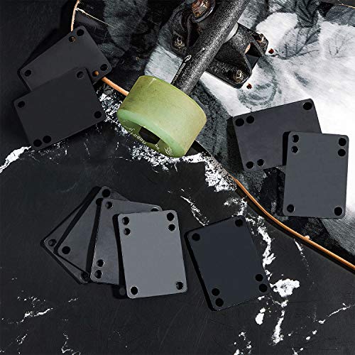 3 mm Skateboard Shock Pads - 10 Longboard Riser Mats for Impact Absorption