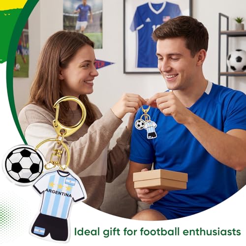2-Piece World Cup Soccer Keychain - Argentina