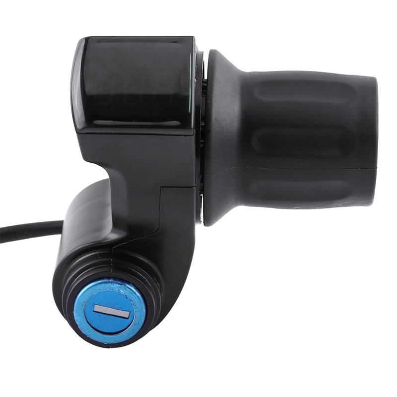 WGFOIP Motor Scooter Speed Controller, Real Time Display ABS + PVC 2pcs Half Throttle for Scooter for Electric Vehicle for Tricycle