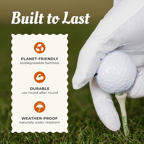 Bamboo Golf Tees - 18 Units in Cigarette-Style Pack