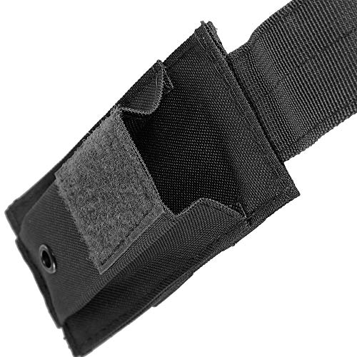 Tactical Pistol Mag Pouch - Single Open-Top - Black