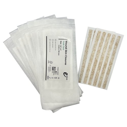 Endure Ind Wound Skin Closures, 5 on Each Sheet, 2 Sheets per Pouch, 5 Pouches per Box, 50 Total (1/4" x 4" Nude Tone)