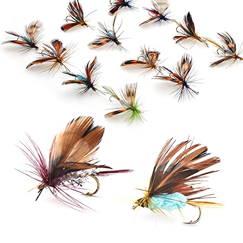 Handcrafted Fly Fishing Kit - 12pcs Realistic Lures