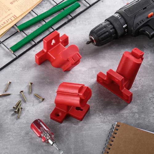 12 Packs Tool Holder Mount Drill Tool Hanger Compatible with Milwaukee M12 12V Wall Mount Drill Organizer Utility Storage Rack