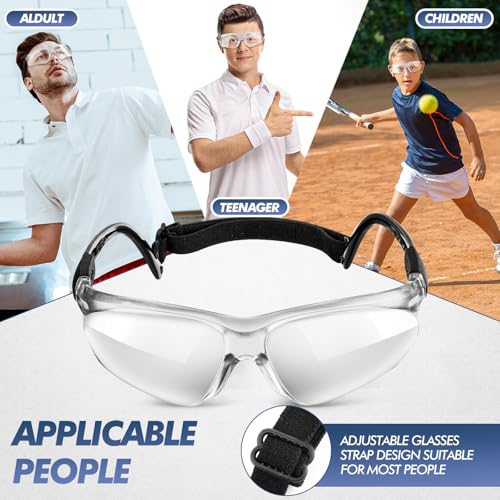 3-Pack Anti-Fog Sports Goggles - Protective Eyewear for Basketball, Racquetball, & More