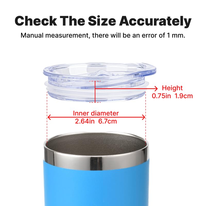 Skinny Tumbler Replacement Lid - 2.73-2.75 Inch Diameter