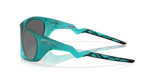 Oakley OO9431 Lateralis Sunglasses, Matte Transparent Arctic Surf/Prizm Black, 60 mm