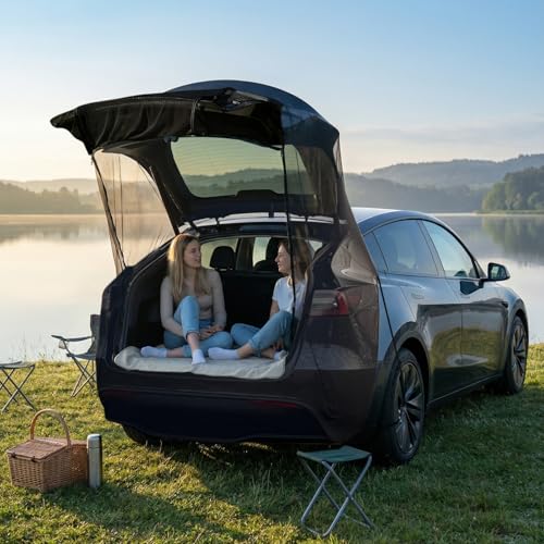 TECUUL Full Wrap SUV & Van Tailgate Mesh Screen - Camping Mosquito Net